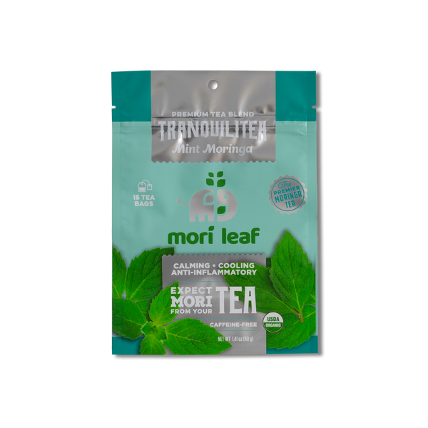 Organic Mint Moringa Tea Leaves